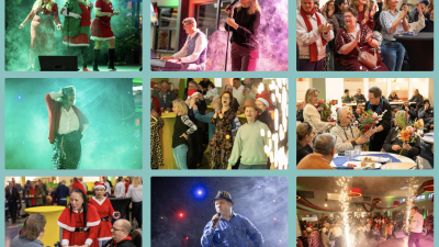 collage foto's eindejaarsfeesten