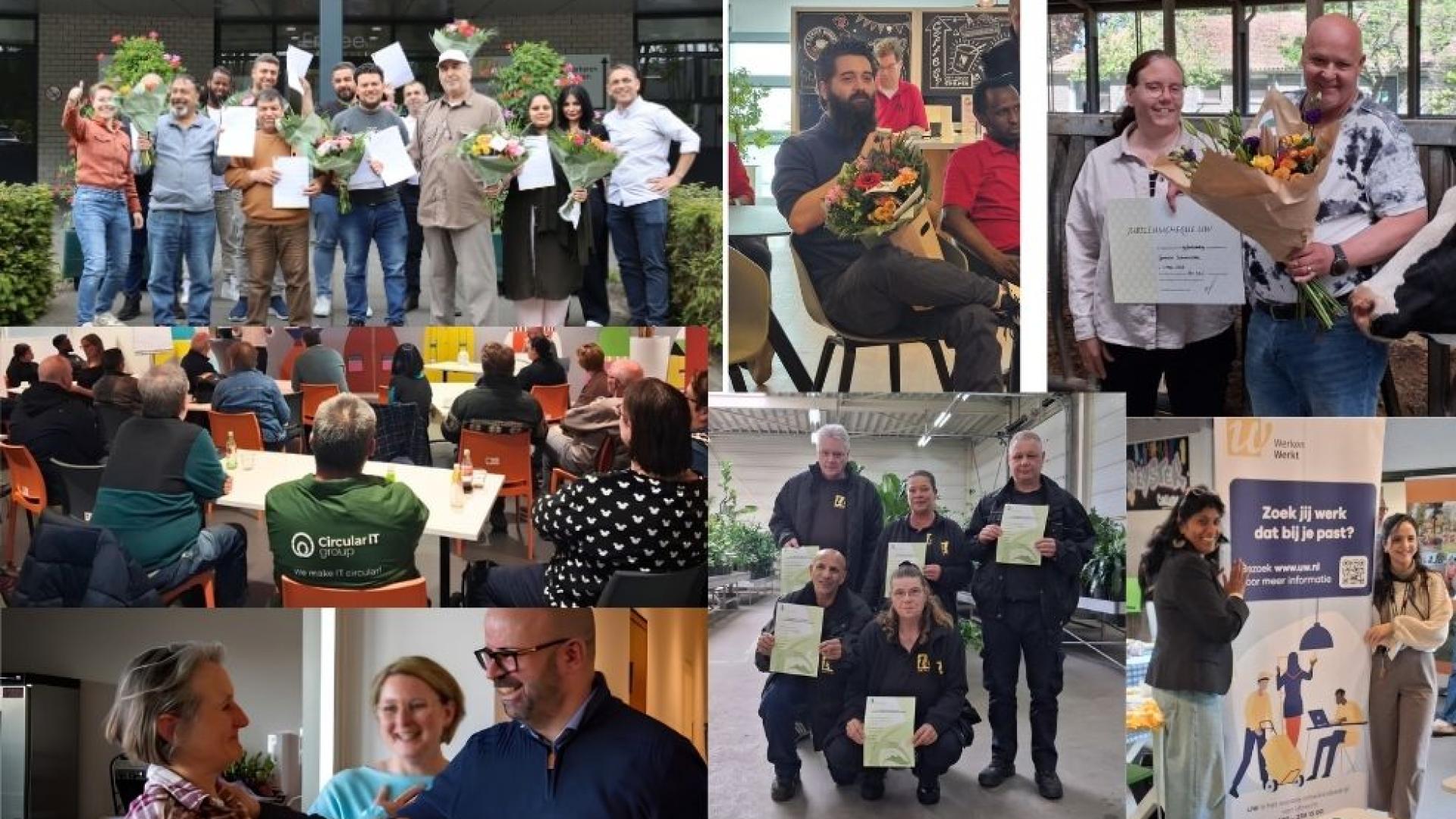 collage van foto's