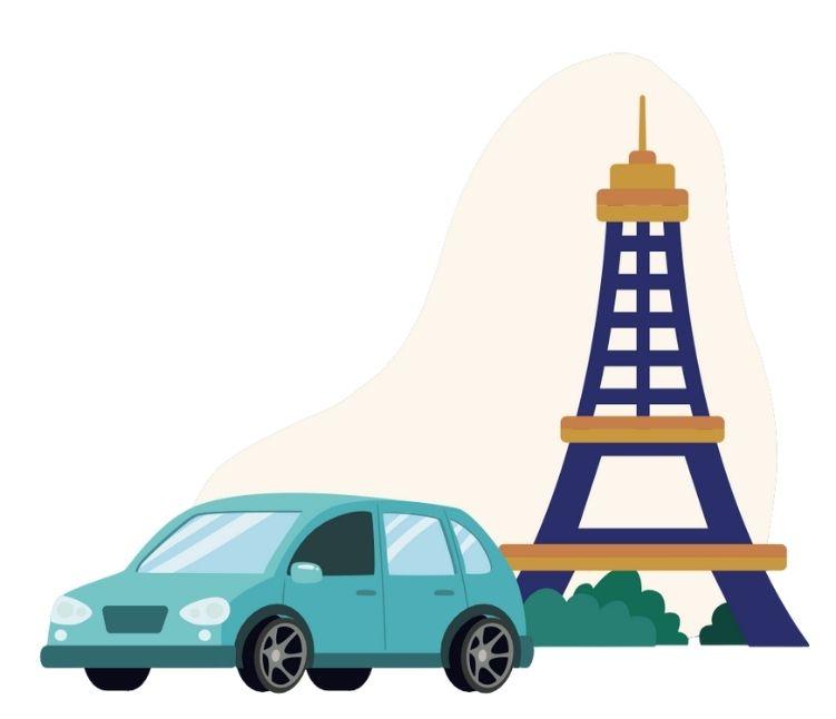Auto en IJfeltoren